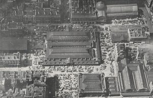 Vista aérea  de Covent Garden Market en la década de 1930. Postal de la época.