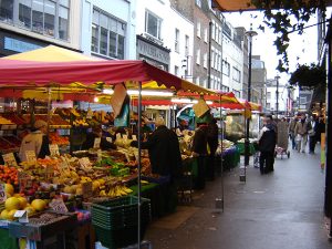 Berwick Street Markert en la actualidad. Imagen procedente de Wikipedia (Fin Fahey).