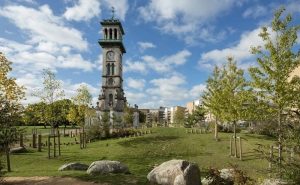 Torre del reloj del Caledonian Market en la actualidad.