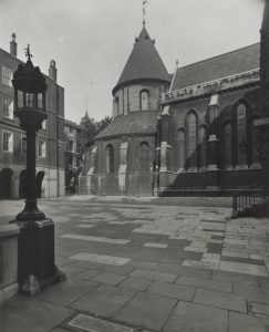 Temple Church hacia 1910. Fotografía de George Davison Reid procedente del London Museum.
