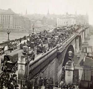 London Bridge hacia 1900. Imagen procedente del London Museum.