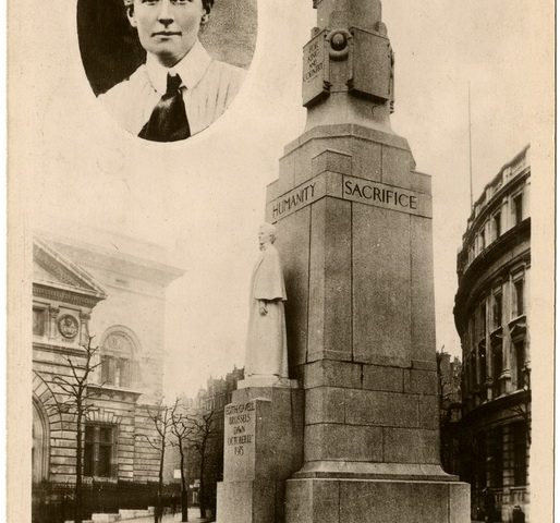 Figure of a woman in nurse's uniform