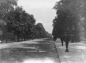 St. James's Park Birdcage Walk hacia 1910. Fotografía de Christina Broom procedente del London Museum.