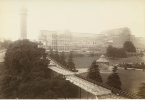 Crystal Palace en su emplazamiento original. Imagen del London Museum.