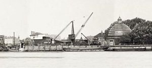 Greenwich Foot Tunnel en 1937. Fuente desconocida.