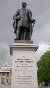 Estatua del general Havelock en la actualidad.
