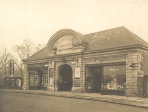Acton Town Tube Station in 1916. Image from the London Transport Museum.