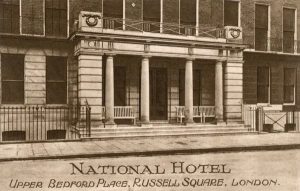 National Hotel en 1925. Postal de época.