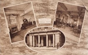 National Hotel en 1937. Postal de época.